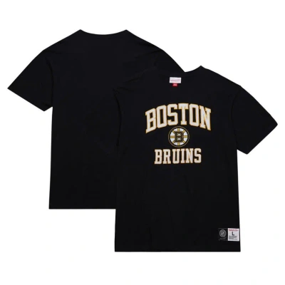 Mitchell & Ness Black Boston Bruins Legendary Slub T-shirt