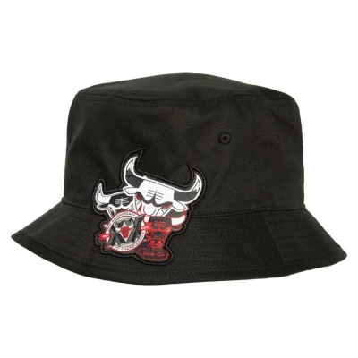 Mitchell & Ness Men's  Black Chicago Bulls 20th Anniversary Bucket Hat