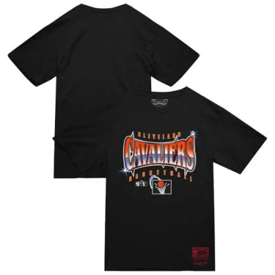Mitchell & Ness Black Cleveland Cavaliers Worldwide Collection Glow Up T-shirt