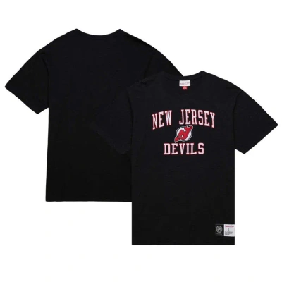 Mitchell & Ness Men's  Black New Jersey Devils Legendary Slub T-shirt