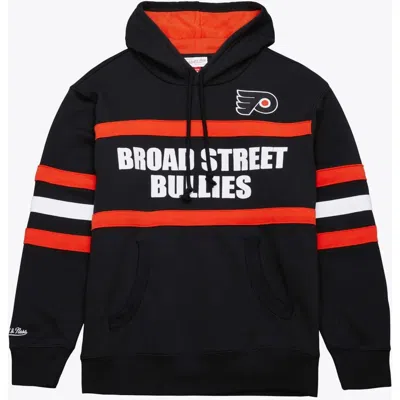 Mitchell & Ness Men's Black Philadelphia Flyers Head Coach Slogan Pullover Hoodie
