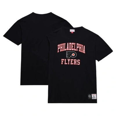 Mitchell & Ness Men's  Black Philadelphia Flyers Legendary Slub T-shirt