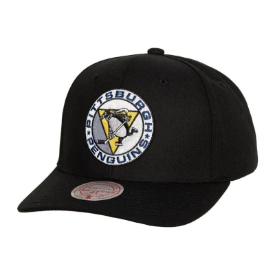 Mitchell & Ness Men's  Black Pittsburgh Penguins Team Ground Pro Adjustable Hat