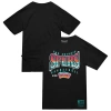 Mitchell & Ness Black San Antonio Spurs Worldwide Collection Glow Up T-shirt In Black