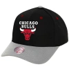 Mitchell & Ness Men's  Black, Gray Chicago Bulls Pro Crown Adjustable Hat In Black