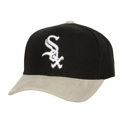 Mitchell & Ness Men's  Black, Gray Chicago White Sox Corduroy Pro Snapback Hat In Black,gray