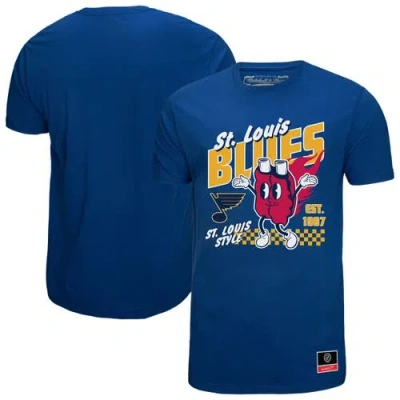 Mitchell & Ness Blue St. Louis Blues Local Food T-shirt
