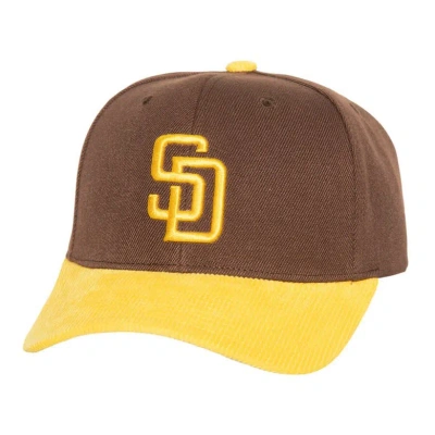 Mitchell & Ness Men's  Brown San Diego Padres Corduroy Pro Snapback Hat