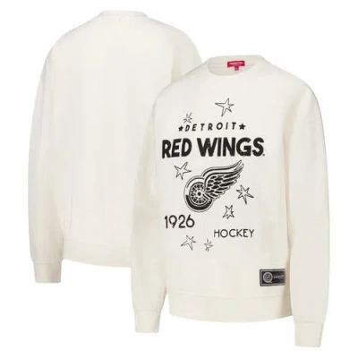 Mitchell & Ness Cream Detroit Red Wings Logo 3.0 Pullover Sweatshirt