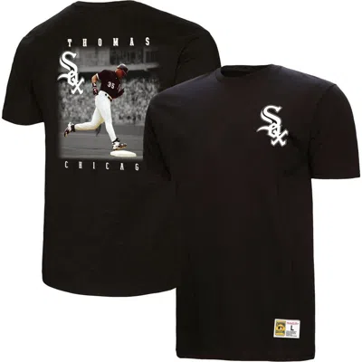 Mitchell & Ness Frank Thomas Black Chicago White Sox Legends Collection Vintage Logo T-shirt