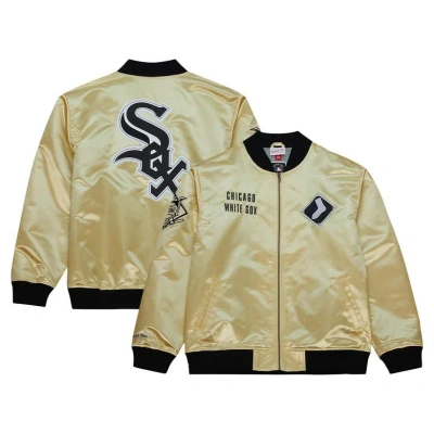 Mitchell & Ness Men's  Gold Chicago White Sox Og 2.0 Lightweight Satin Full-zip Jacket