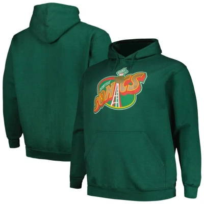 Mitchell & Ness Men's  Green Seattle Supersonics Hardwood Classics Big And Tall Pullover Hoodie