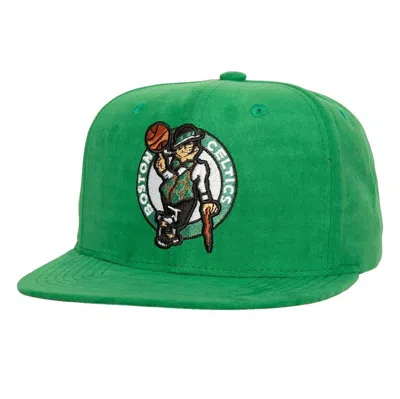 Mitchell & Ness Men's  Kelly Green Boston Celtics Ground 2.0 Snapback Hat