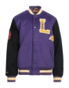 Mitchell & Ness Men's College Jacket Nba Team Legacy Varsity Jacket Loslak Purple/black In Purple