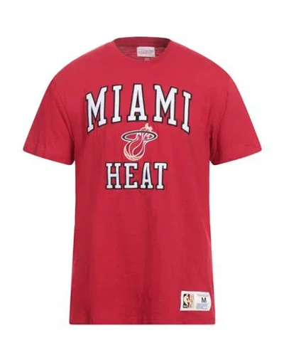 Mitchell & Ness Man T-shirt Red Size Xl Cotton