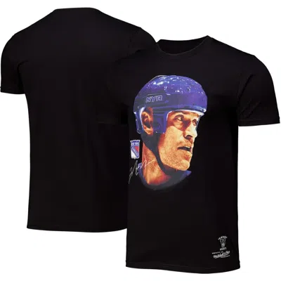 Mitchell & Ness Mark Messier Black New York Rangers Big Face T-shirt
