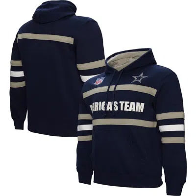 Mitchell & Ness Men's Navy Dallas Cowboys America's Team Head Coach Pullover Hoodie