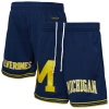 Mitchell & Ness Navy Michigan Wolverines Team Origins Mesh Shorts In Blue