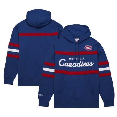 Mitchell & Ness Men's  Navy Montreal Canadiens Head Coach Pullover Hoodie