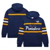Mitchell & Ness Men's  Navy Nashville Predators Head Coach Pullover Hoodie In Navy