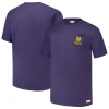 Mitchell & Ness Navy Notre Dame Fighting Irish Big & Tall Fade Away Premium T-shirt In Purple