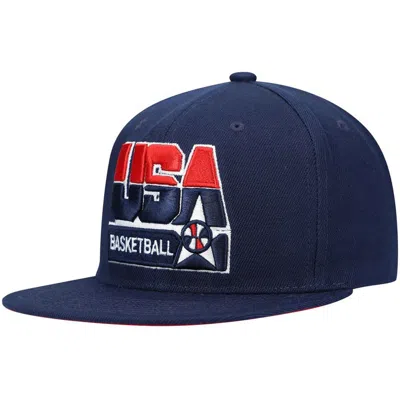 Mitchell & Ness Navy Usa Basketball 1992 Dream Team Snapback Hat In Blue