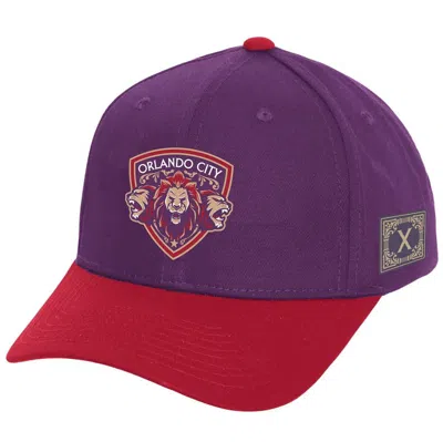 Mitchell & Ness Mitchell Ness Men's Purple Orlando City Sc 10th Anniversary Pro Adjustable Hat