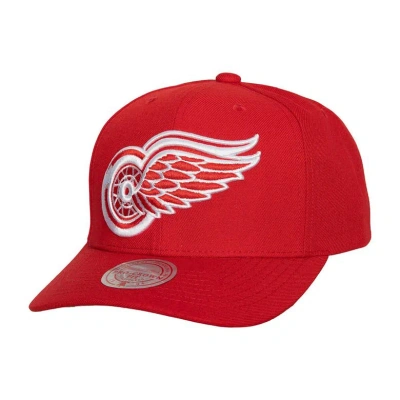Mitchell & Ness Men's  Red Detroit Red Wings Team Ground Pro Adjustable Hat