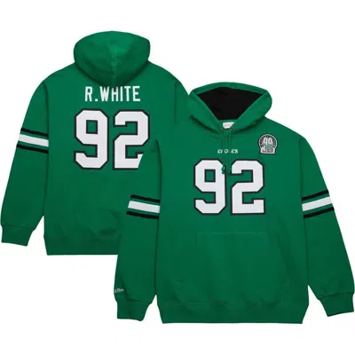 Mitchell & Ness Men's Reggie White Kelly Green Philadelphia Eagles Retired Player Name Number Pullover Hoodie