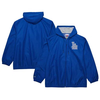 Mitchell & Ness Royal Los Angeles Dodgers Cooperstown Collection Vintage Logo Full-zip Hoodie Windbr