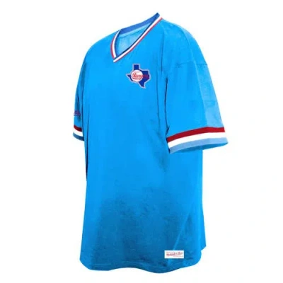 Mitchell & Ness Royal Texas Rangers Big & Tall V-neck T-shirt