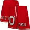Mitchell & Ness Scarlet Ohio State Buckeyes Team Origins Mesh Shorts