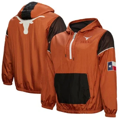 Mitchell & Ness Men's Burnt Orange Texas Longhorns Team 3.0 Anorak Half-zip Hoodie