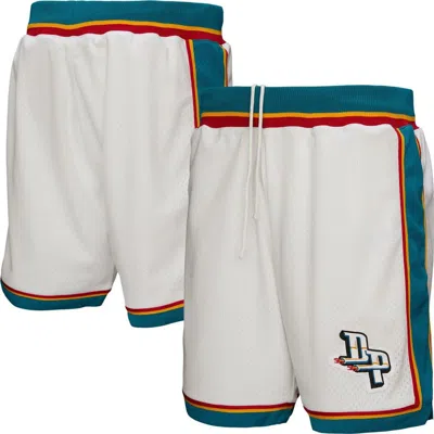 Mitchell & Ness White Detroit Pistons Authentic Shorts