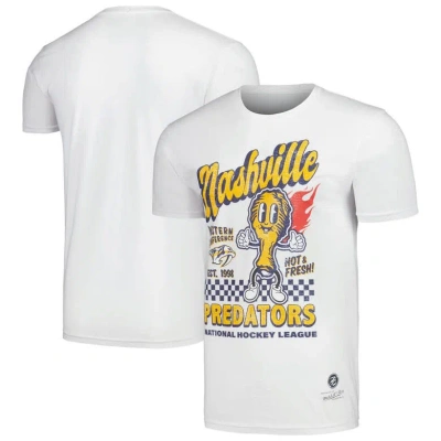Mitchell & Ness Men's  White Nashville Predators Nashville Hot Chicken T-shirt