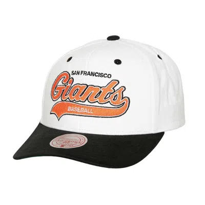 Mitchell & Ness White San Francisco Giants Cooperstown Collection Tail Sweep Pro Snapback Hat