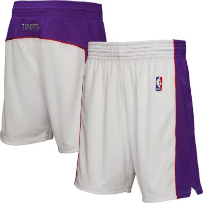 Mitchell & Ness White Toronto Raptors Authentic Shorts