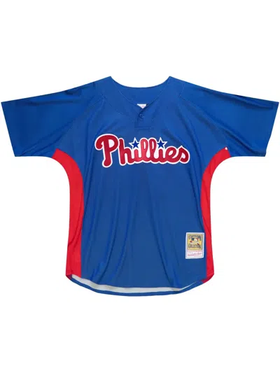 Mitchell & Ness Mlb Batting "phillies 2010 Roy Halladay" Jersey In Blue