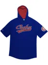 Mitchell & Ness "mlb Chicago Cubs" Short-sleeve Hoodie In Blue