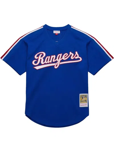 Mitchell & Ness Mlb Dark "rangers 1993 Ivan Rodriguez" Jersey In Blue