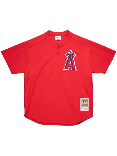 Mitchell & Ness "mlb La Angels 2004 Vladimir Guerrero" Baseball Jersey In Red