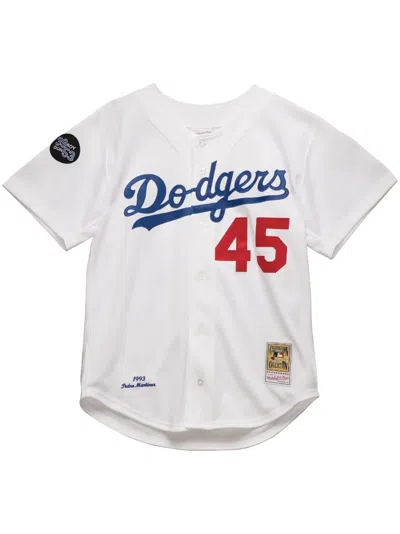 Mitchell & Ness "mlb Los Angeles Dodgers 1993 Pedro Martinez" Authentic Jersey T-shirt In White