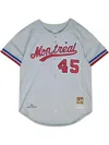Mitchell & Ness Mlb Montreal Expos Cooperstown "grey/red" Authentic Jersey In Grey