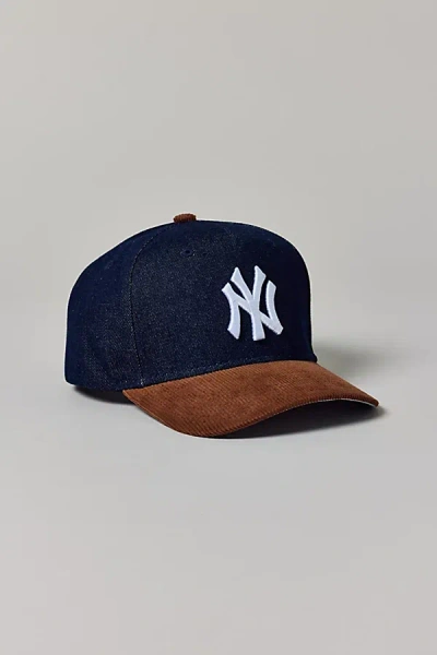 Mitchell & Ness Mlb New York Yankees Cord & Denim Hat In Navy, Men's At Urban Outfitters