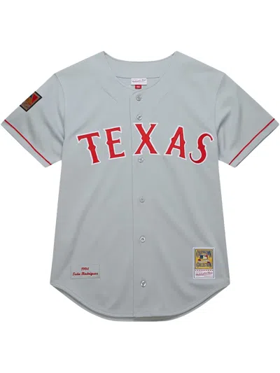 Mitchell & Ness Mlb Rangers 1994 Ivan Rodriguez "rangers" Jersey In Grey