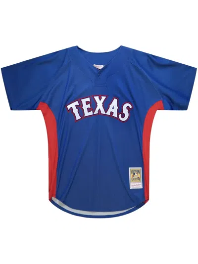 Mitchell & Ness "mlb Texas Rangers 2010 Vladimir Guerrero" Batting Practice Jersey T-shirt In Blue