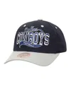 Mitchell & Ness Navy Dallas Cowboys Block Sweep Pro Adjustable Hat In Navy
