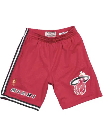 Mitchell & Ness Nba 96-97 "heat" Alternate Swingman Shorts In Red