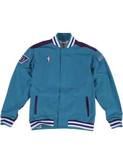 Mitchell & Ness Nba 96-97 "hornets" Authentic Warm-up Jacket In Blue