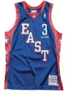 Mitchell & Ness Men's Basketball Tank Top Nba Dark Jersey All Star 2004 No 3 Allen Iverson Team East Royal In Blue